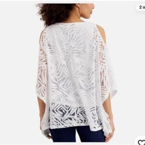 Purple JM collection poncho blouse, Women’s M